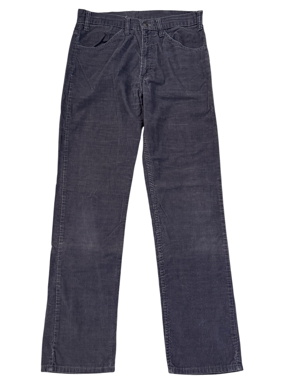 VTG 1981 Levi's 519 Corduroy Pants Gray White Tab Slim Straight 32x32 Fits 30x31